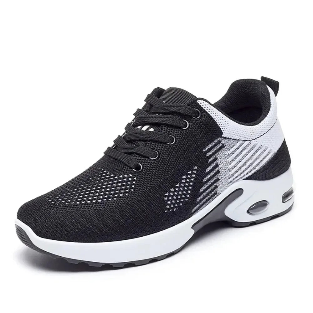 Nuove scarpe da corsa Sneakers traspiranti da donna Scarpe estive con cuscino d'aria in mesh leggero Scarpe sportive da donna Scarpe da allenamento con lacci per esterni