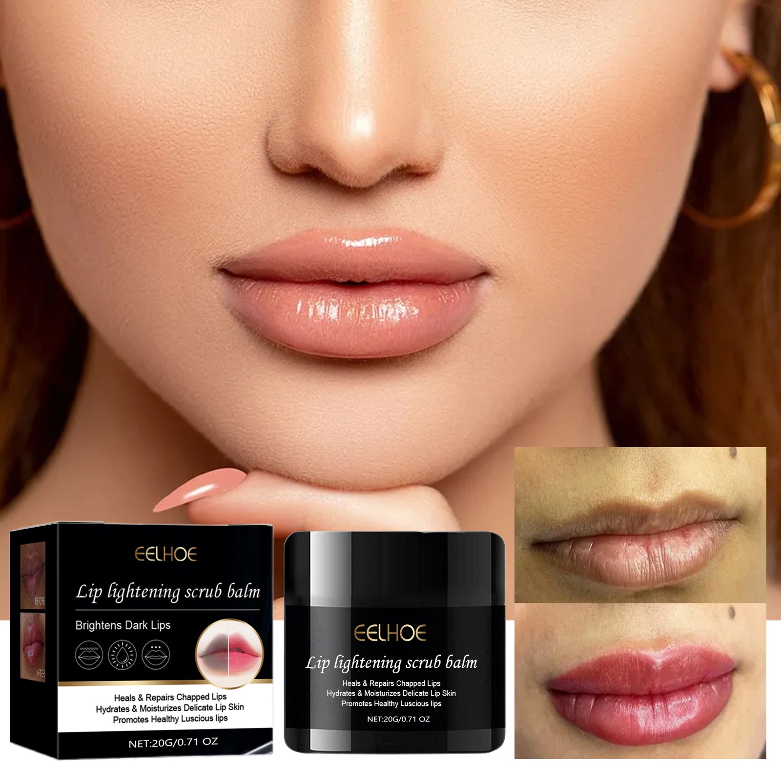 Brightening Lip Scrub Cleans Lips Exfoliating Dead Skin Moisturizing Lips Tender Lips Hydrating Lip Scrub