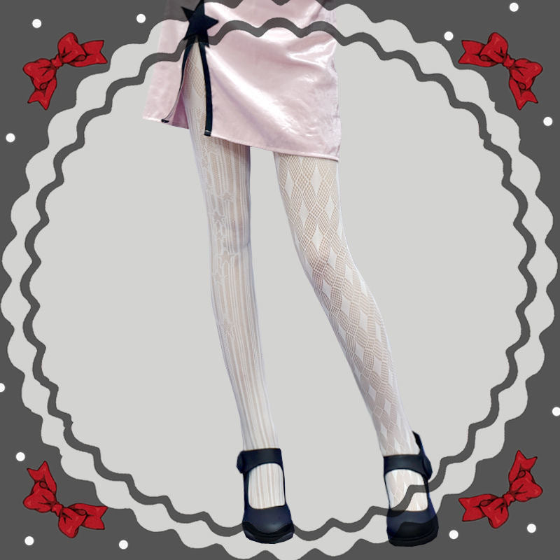 Women's Fashion Jacquard Fishnet Stockings Stockings
