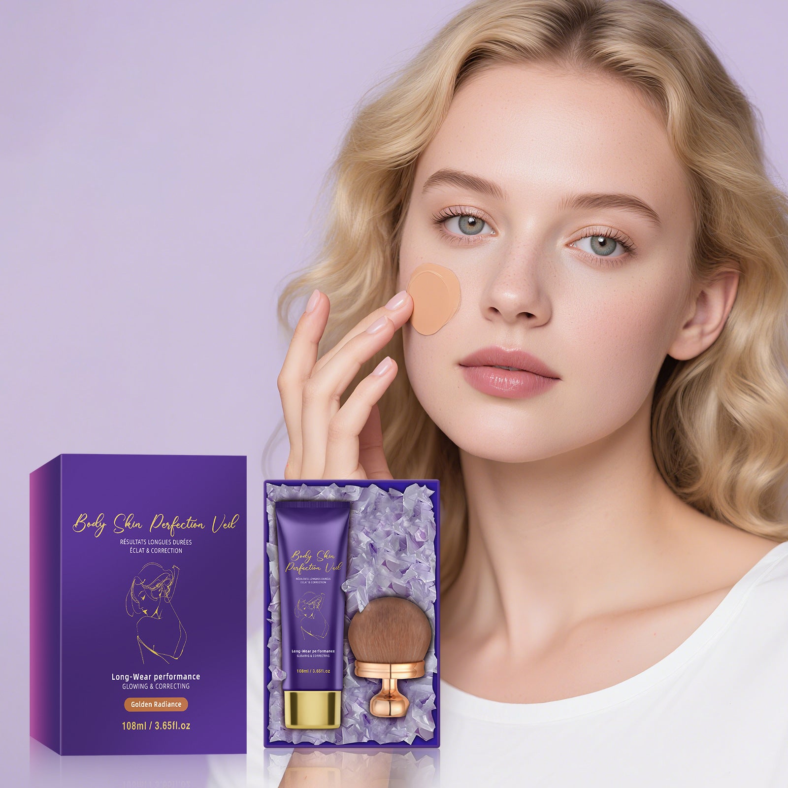 Daily Uniform Facial Skin Color Creates Long-lasting Natural Light And Transparent Makeup