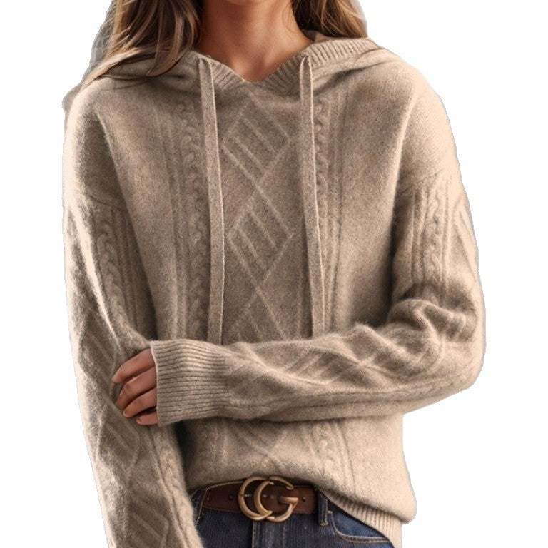 Knitted Jacquard Sweater For Women