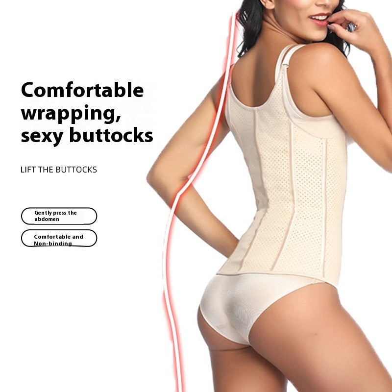 Belly Contracting And Close-fitting Top Rubber Waistband Corset