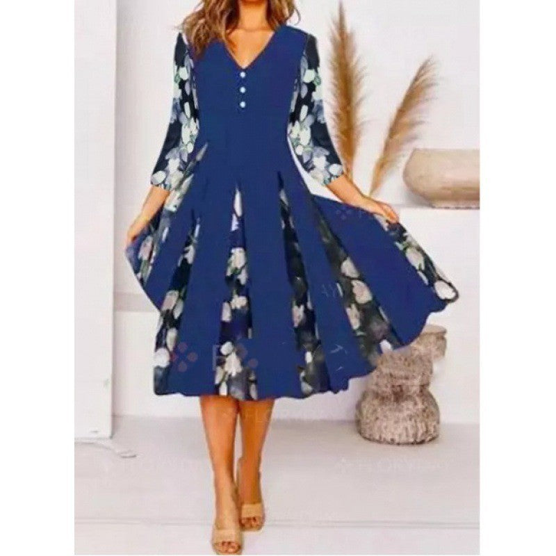 Single Printed Black Quick Drying Skirt