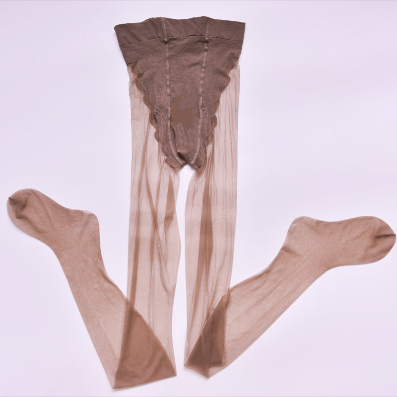 Plus Size Bikini Black Silk Stockings Female Thin And Silky Sheer Pantyhose