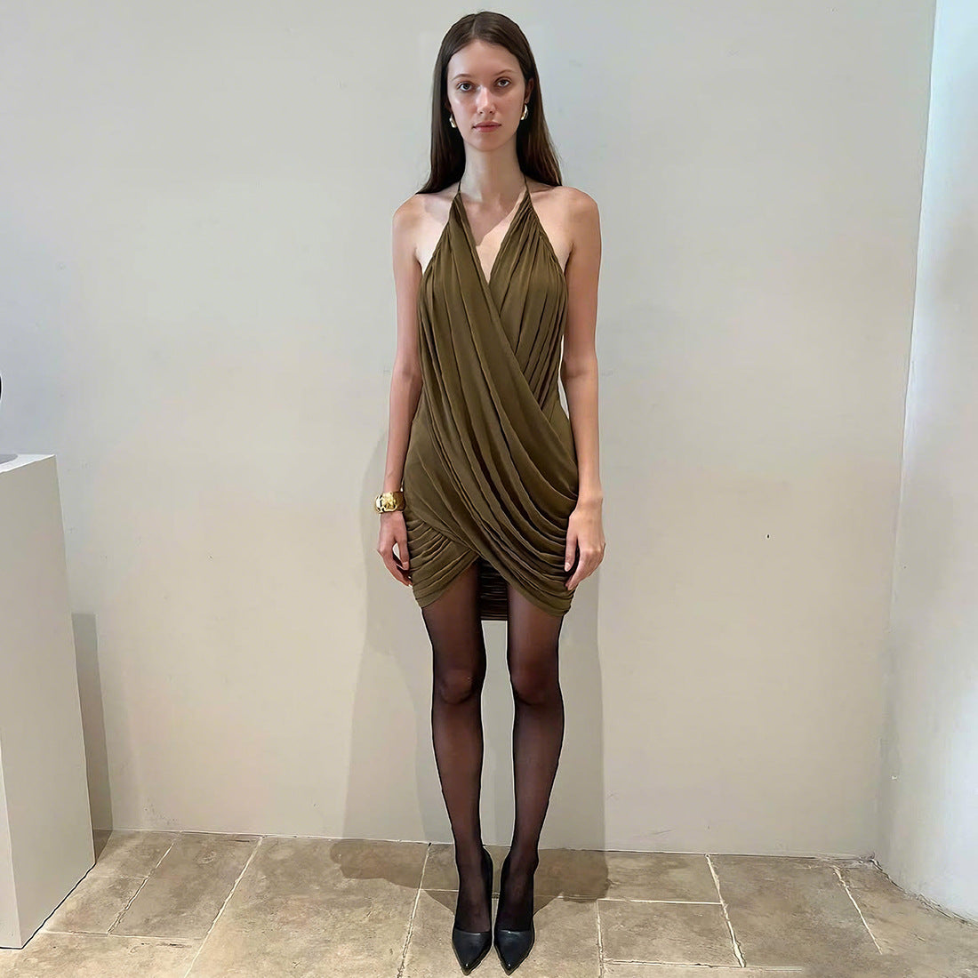 New Sexy V-neck Backless Slim-fit Fashion Dress For Sassy Women