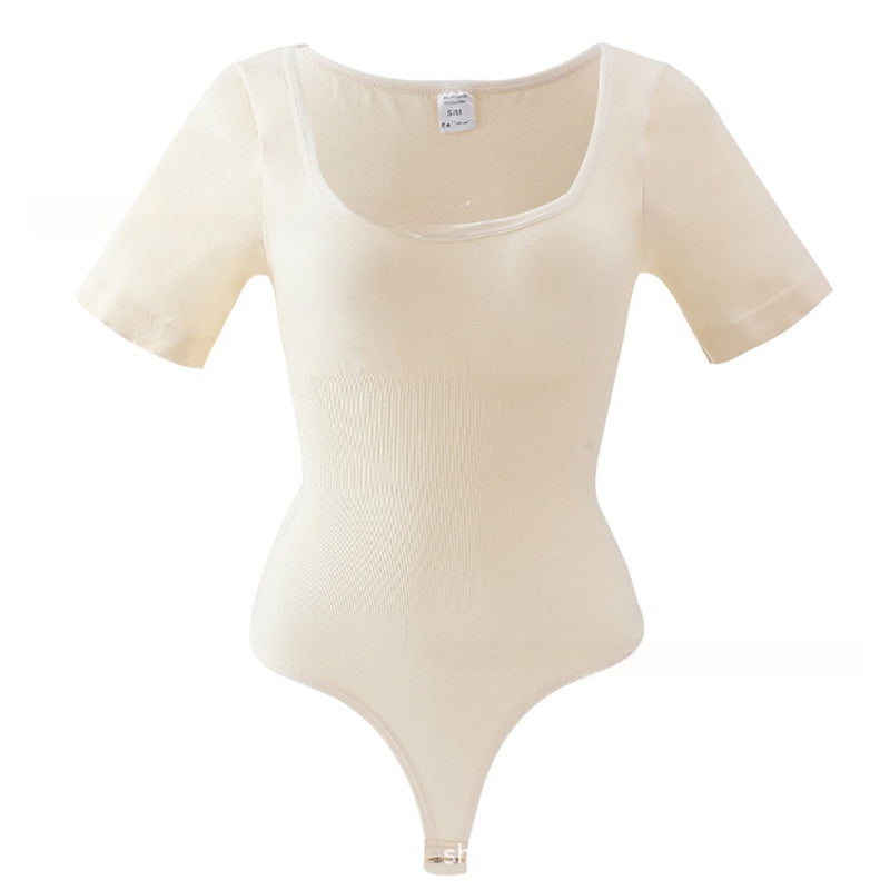 Square Collar One-piece Corset Belly Contracting Hip Raise Skinny