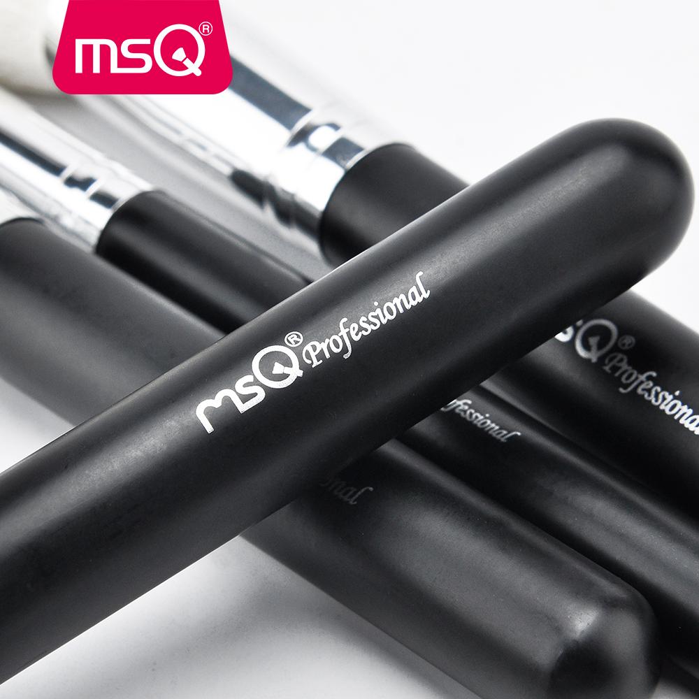 MSQ 15pcs Pro Makeup Brushes Set Powder Blusher Eyeshadow Blending Make Up Brushes High Quality PU Leather Case