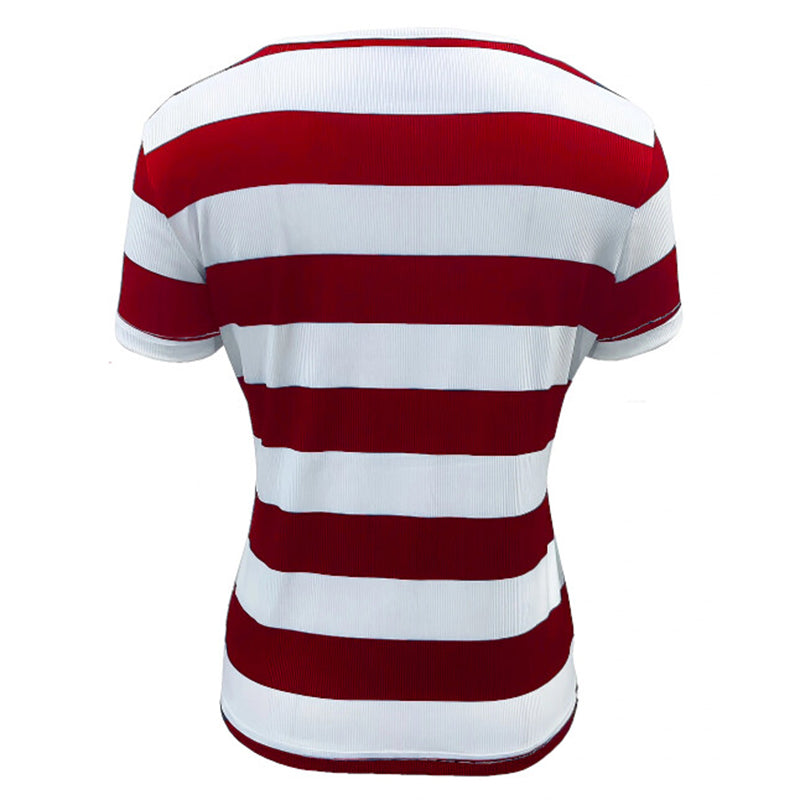 Women's Color Block Short Sleeve T-Shirt Striped Zipper Front Top Casual Summer Blouse Tee