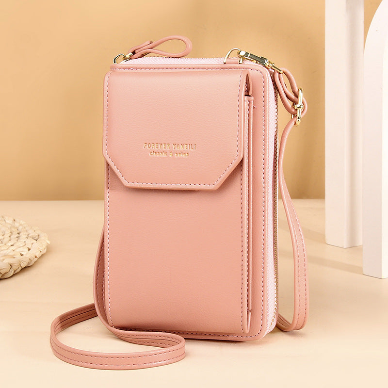 Ladies Wallet PU Leather Long Mobile Phone Bag Fashion Korean Version Multifunctional Student Wallet