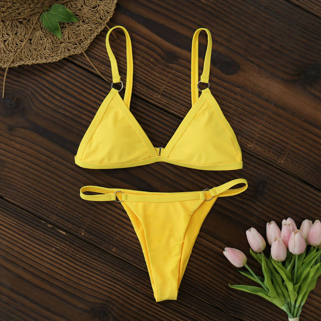 Sexy Halter Bikinis Women Swimsuit Push Up Swimwear Biquinis Brazilian Bikini Set Bathing suits Beach Wear Swim