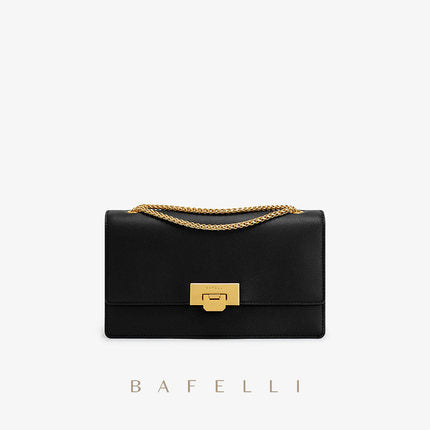 Borse Nuova borsa a tracolla strutturata Borsa da donna di fascia alta Borsa piccola quadrata Borsa da ascella nera alla moda Borsa a catena a molla