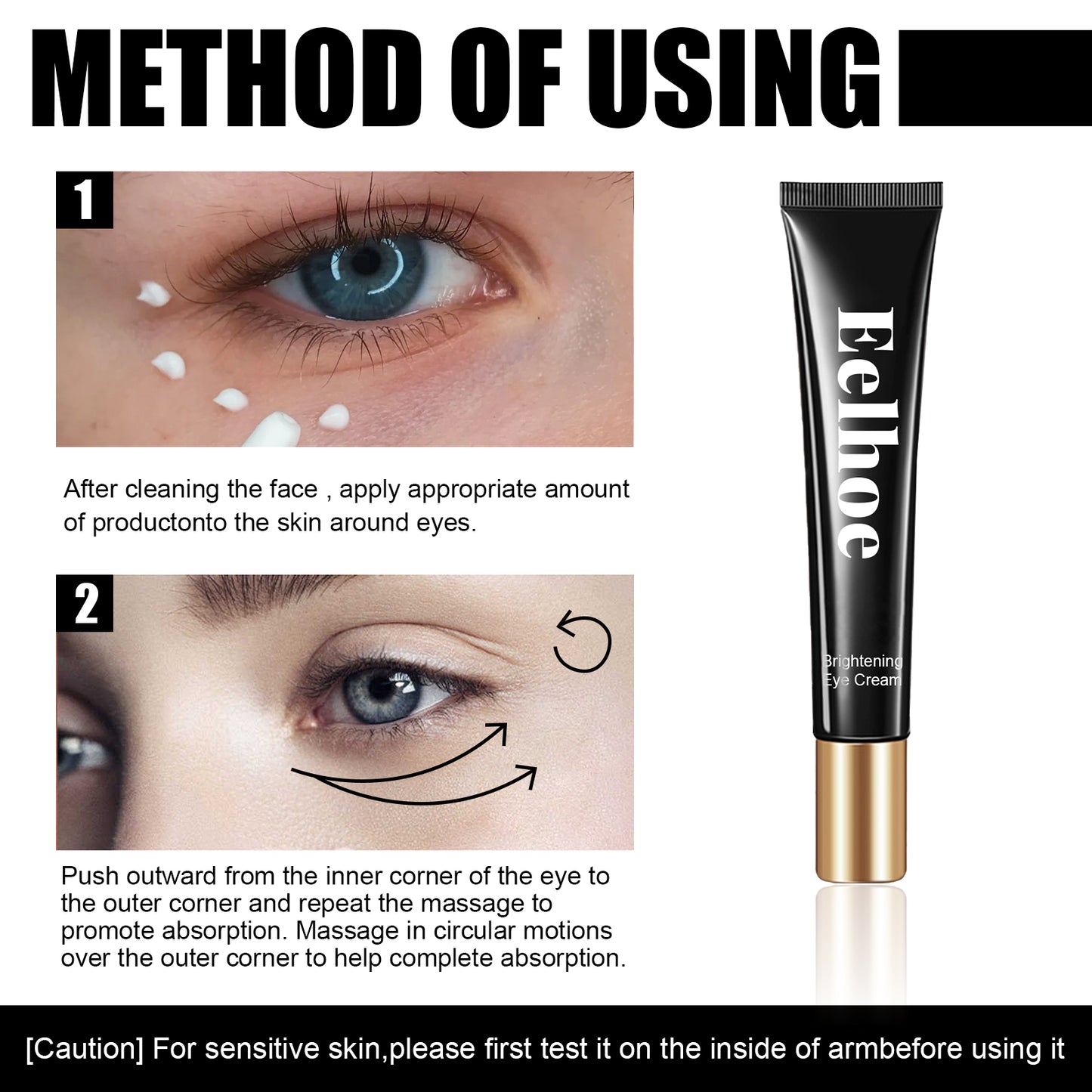 Astaxanthin Caviar Eye Cream, Moisturizing Skin Care Firming Fade Lines Eye Cream