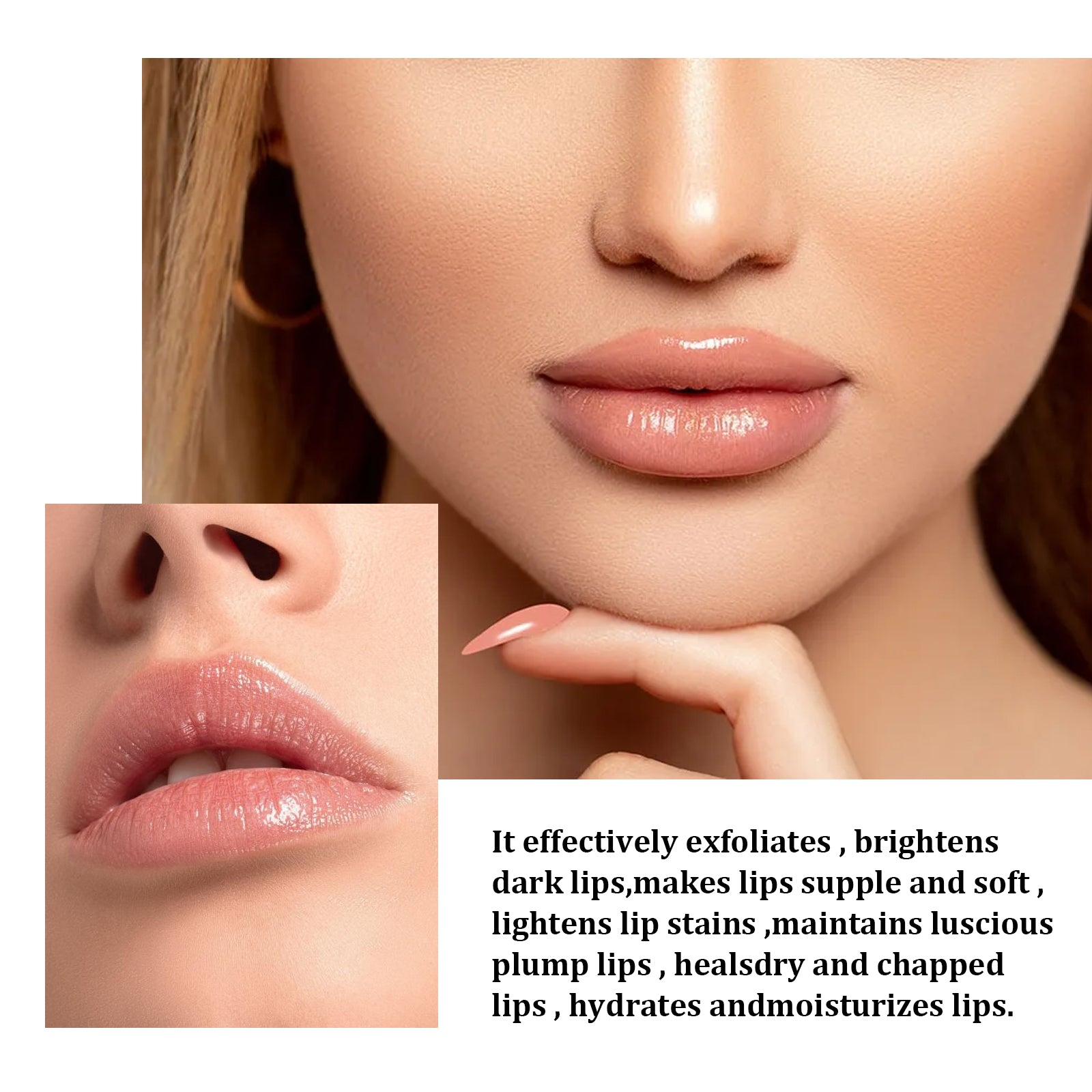 Brightening Lip Scrub Cleans Lips Exfoliating Dead Skin Moisturizing Lips Tender Lips Hydrating Lip Scrub