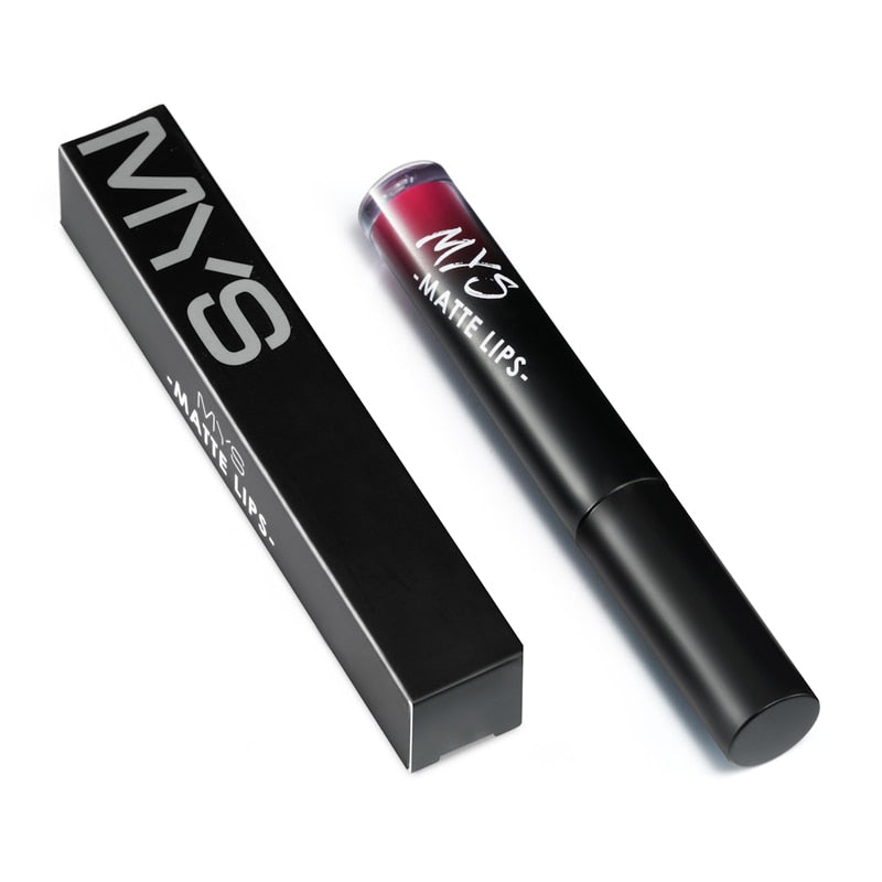 MYS Brand Makeup Rossetto liquido opaco Tinta impermeabile Make up Stick labbra a lunga durata Lucidalabbra nudo Cosmetici Batom