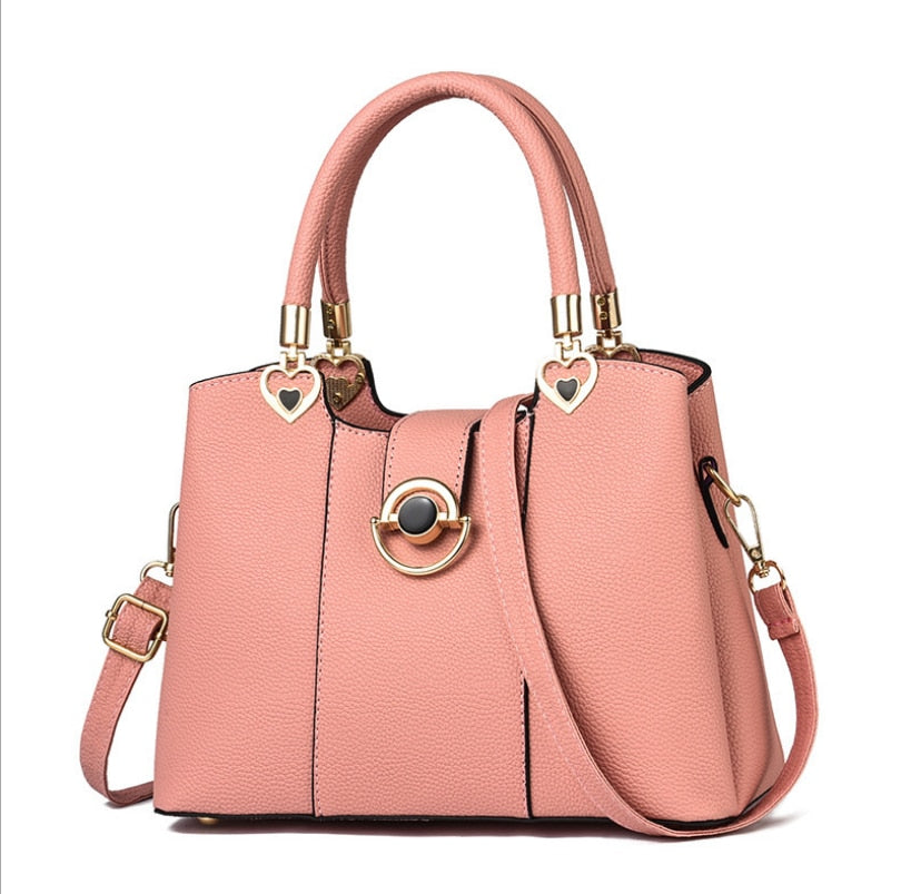 Western Style Solid Color Fashion Womens Handbags New High Quality Leather Women's Handbags Soft Leather Shoulder Messenger Bag