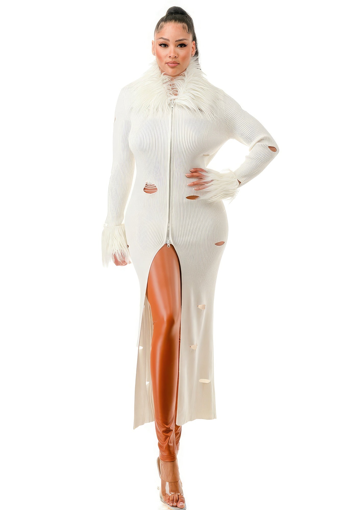 Abito cardigan in modalità Diva