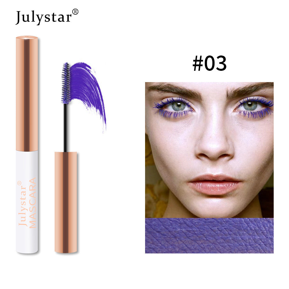 Eyelash Foundation Cream Waterproof Anti Sweat Not Dizzy Dye Slender Long Curl Warped Thick Color Mascara
