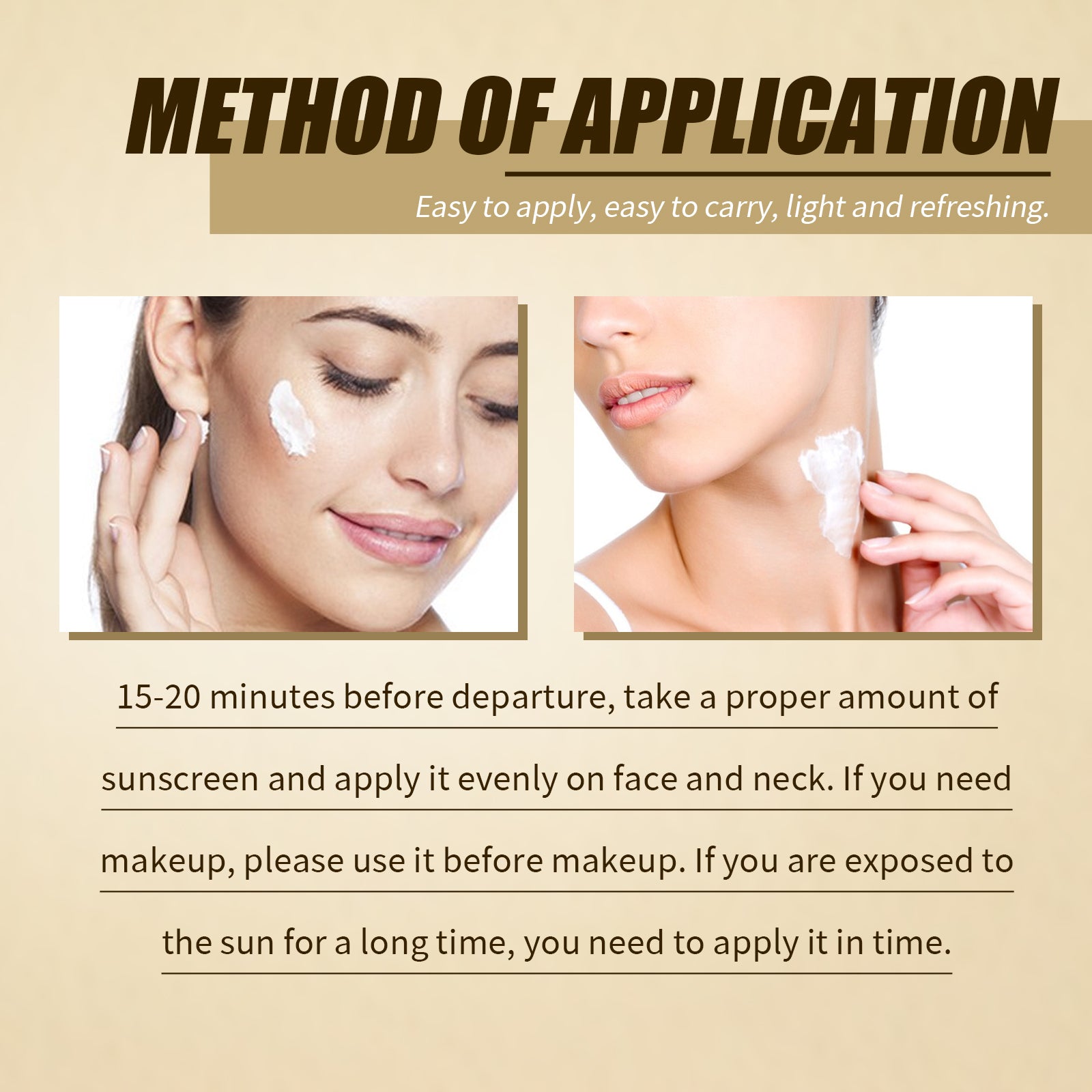 Rice Probiotic Protective Cream, Refreshing Anti-UV Moisturizing Face Protective Cream