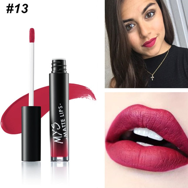 MYS Brand Makeup Rossetto liquido opaco Tinta impermeabile Make up Stick labbra a lunga durata Lucidalabbra nudo Cosmetici Batom