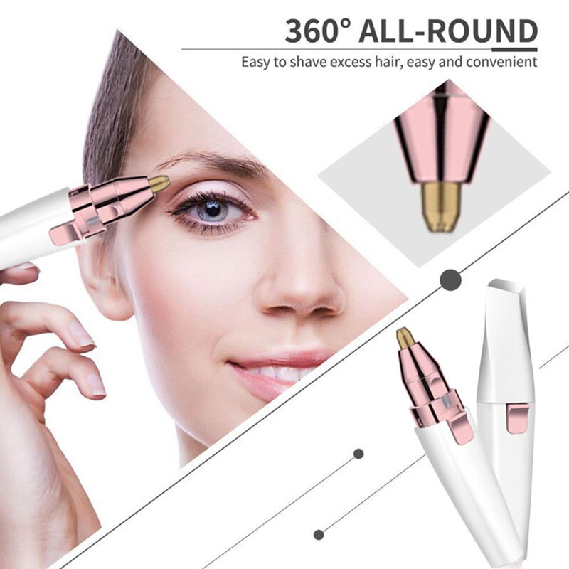 Eyebrow Epilator 2 In 1 Profissional Completa Trymer Do Brwi Eye Brow Trimmer For Rasoir Visage Femme Make Up Eye Brow Shaper