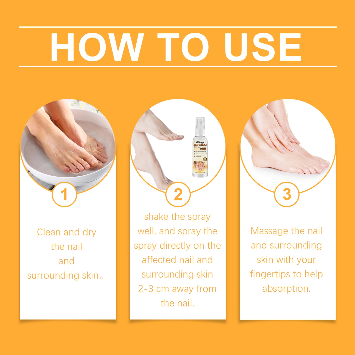 Nail Care Spray, Strong Finger Edge Shine Nail Care Bee Nourishing Spray