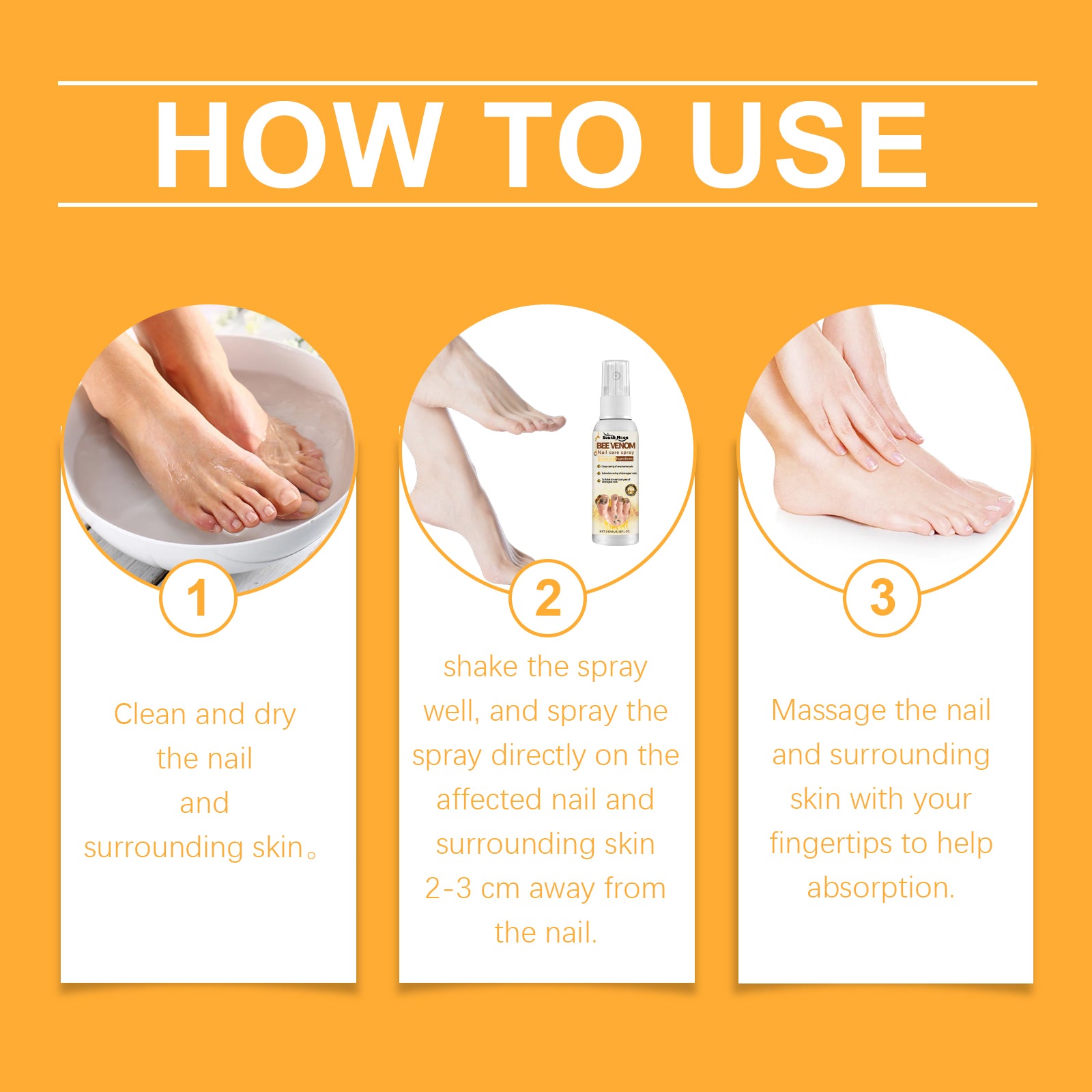 Nail Care Spray, Strong Finger Edge Shine Nail Care Bee Nourishing Spray