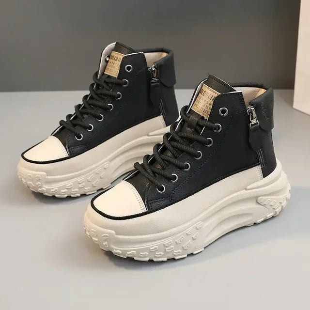 Women's Sneakers Luxury Fashion Womens Boots High-top Platform Casual Shoes New Female Outdoor Running Shoes Zapatillas De Mujer