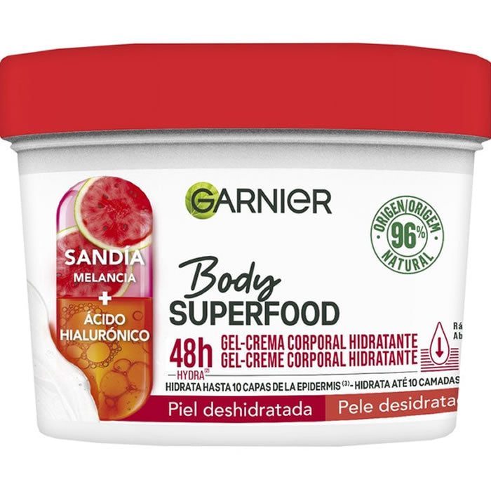 Garnier Body Superfood Sandía Gel Crema Corporal Hidratante 380ml