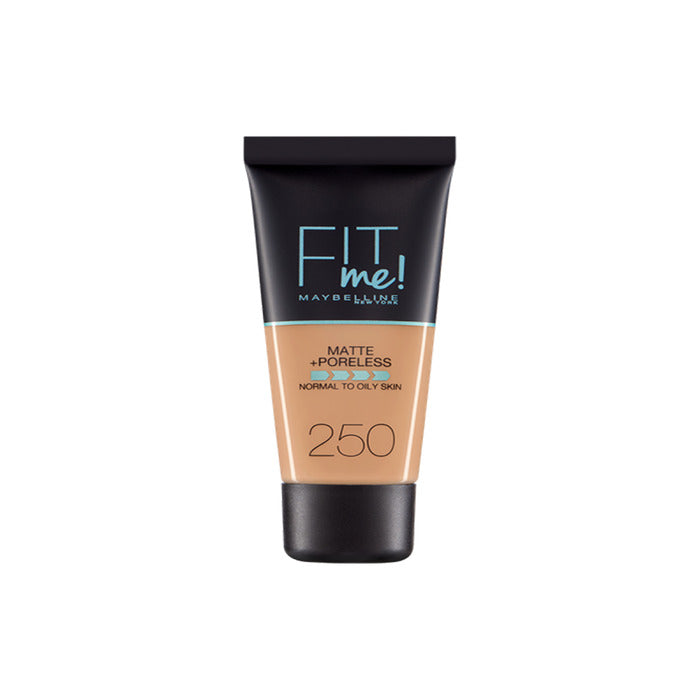 Maybelline Fit Me Matte Poreless Fondotinta 250 Sun Beige