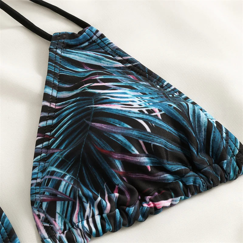 Bikini Women Swimsuit 2023 New Swimwear Sexy Lace Up Bikinis Set Backless Bathing Suit For Female Biquini Summer Two Piece Suits