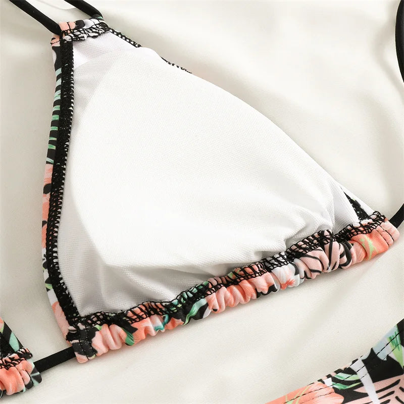 Bikini Women Swimsuit 2023 New Swimwear Sexy Lace Up Bikinis Set Backless Bathing Suit For Female Biquini Summer Two Piece Suits