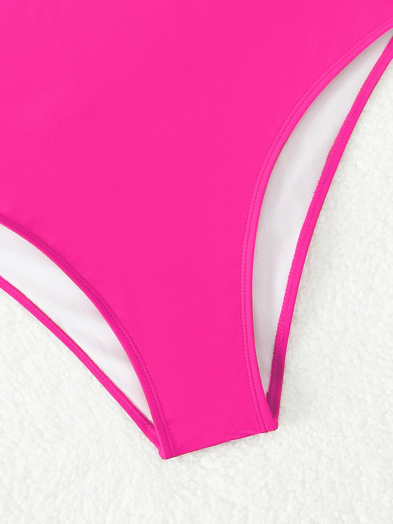 Pantaloncini da spiaggia da donna in puro colore push up a vita alta pantaloni corti a triangolo in tessuto tinta unita bikini design senso costume da bagno