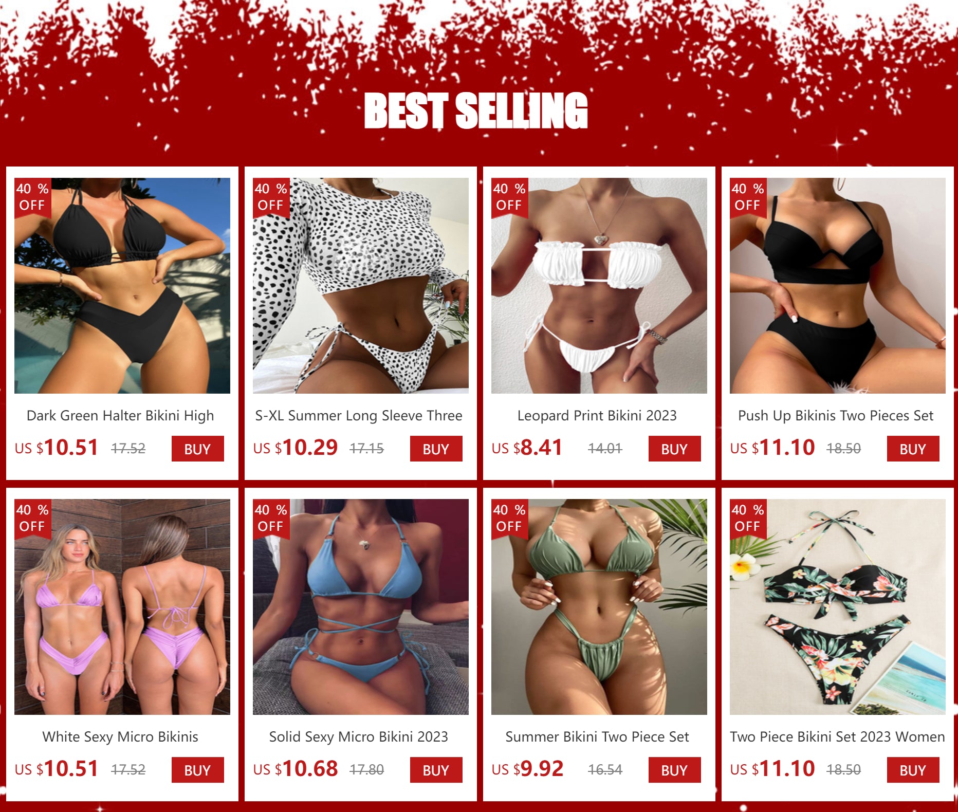 Plus Size Beach Bikini Black Sexy Halter Bikini Push Up Swimsuit 2 Piece Bikini Sets 2023 Summer Women Swimwear Bathing Suits