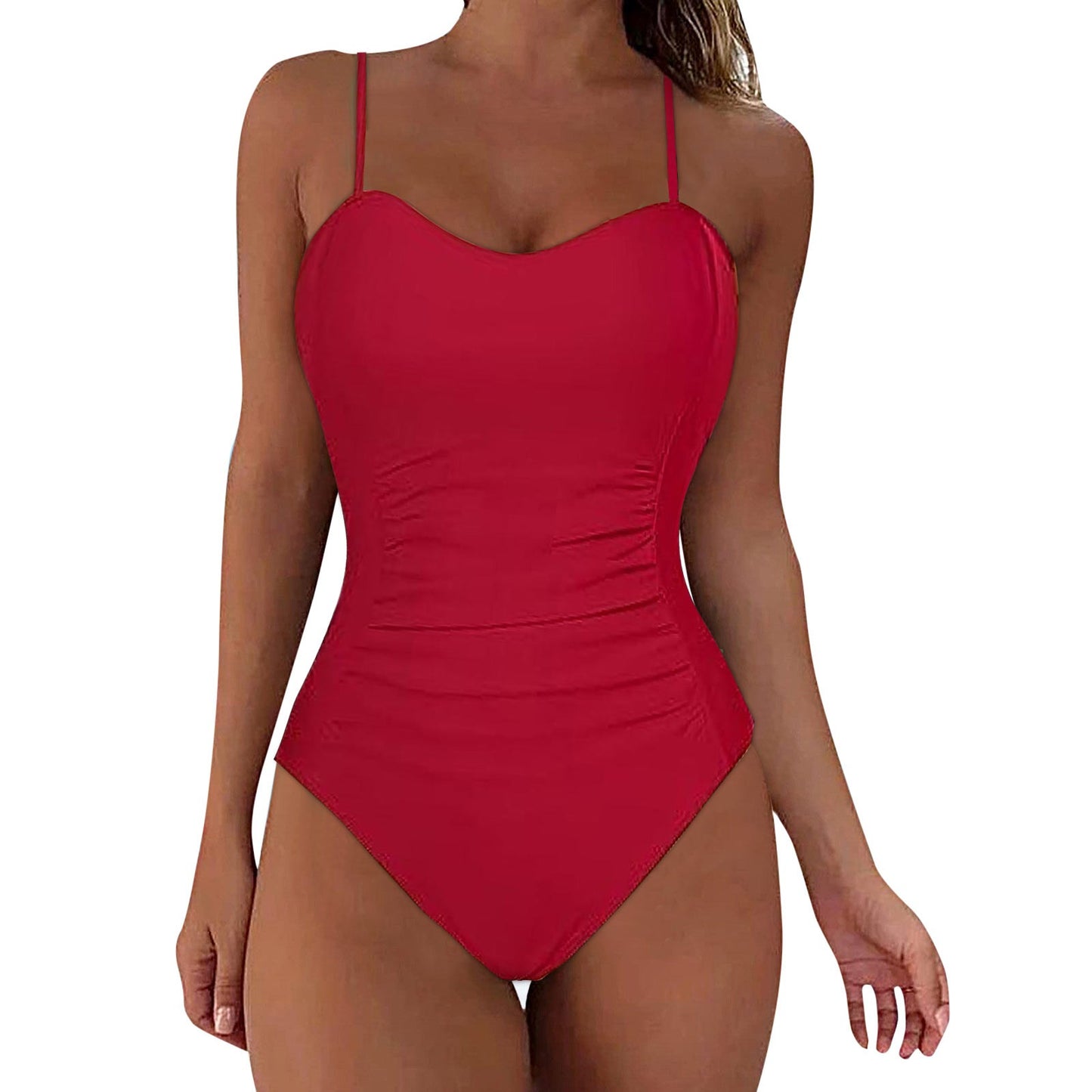 Suspender Swimsuit For Women Strapless Female Bathing Suits Summer Stylish Swimwear Sporty One-Piece Swimsuits купальник женский