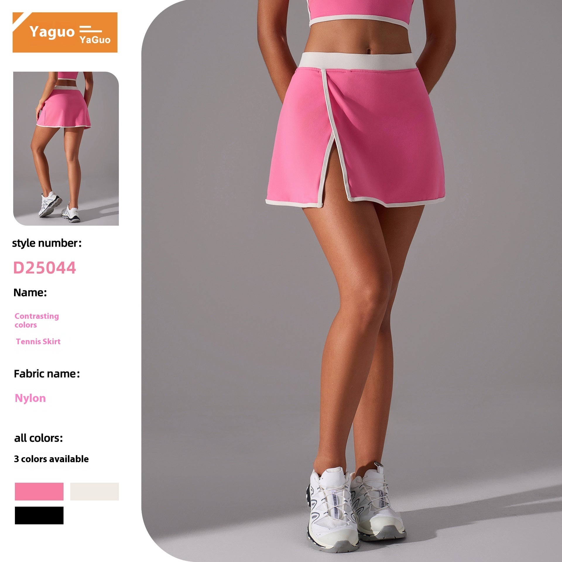 Outdoor Fitness Split A- Line Sports Skirt