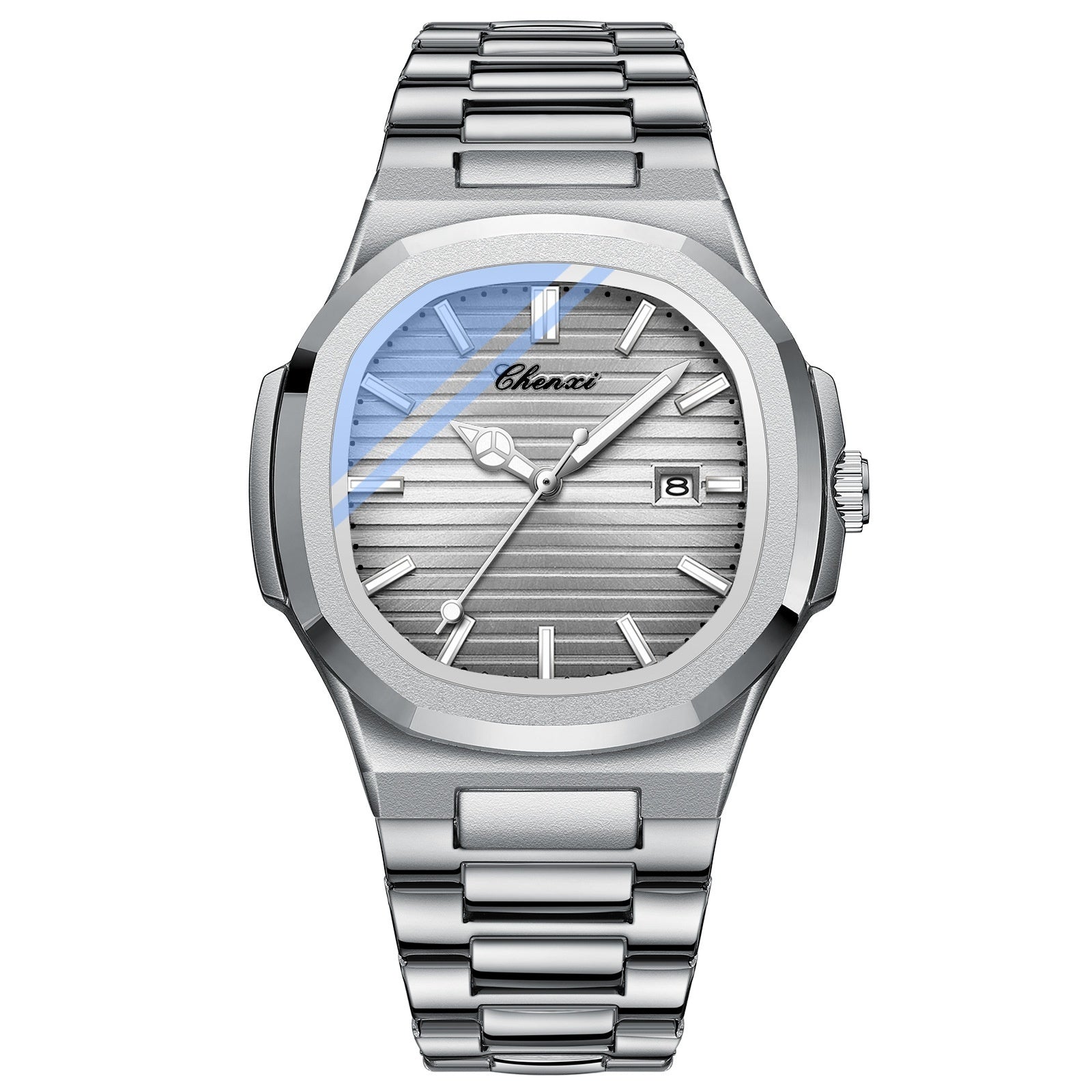 Chenxi Steel Watch Couple Luminous Waterproof Simple Fashion