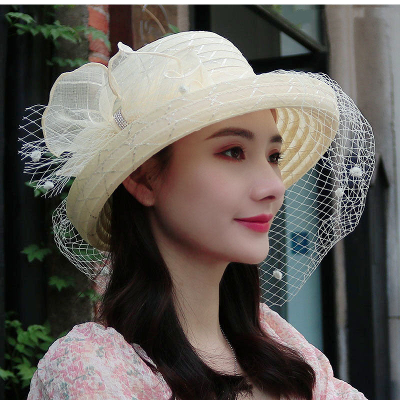 Curly Top Hat Travel Sun Protection Breathable Sun Hat