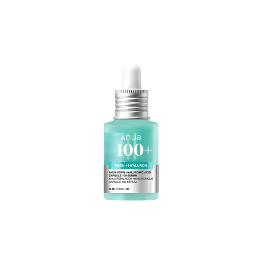Anua, 100+, PDRN & Hyaluronic Acid, Hydrating & Smoothening, Serum, Face, 30 ml