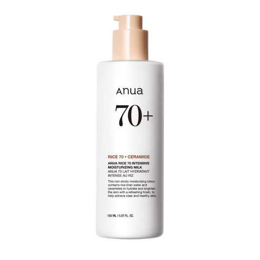 Anua, Rice 70+, Ceramide, Moisturizing, Milk, For Face, 150 ml