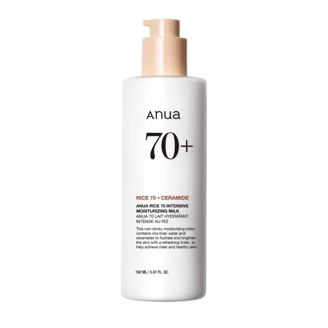 Anua, Rice 70+, Ceramide, Moisturizing, Milk, For Face, 150 ml