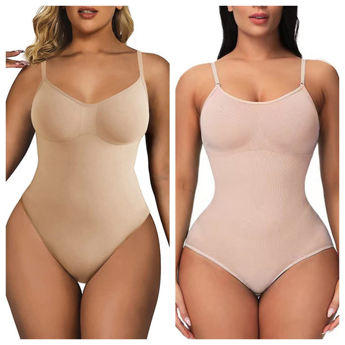 Tummy-control Butt-lifting Plus-size Thong Womens Suspender Jumpsuit