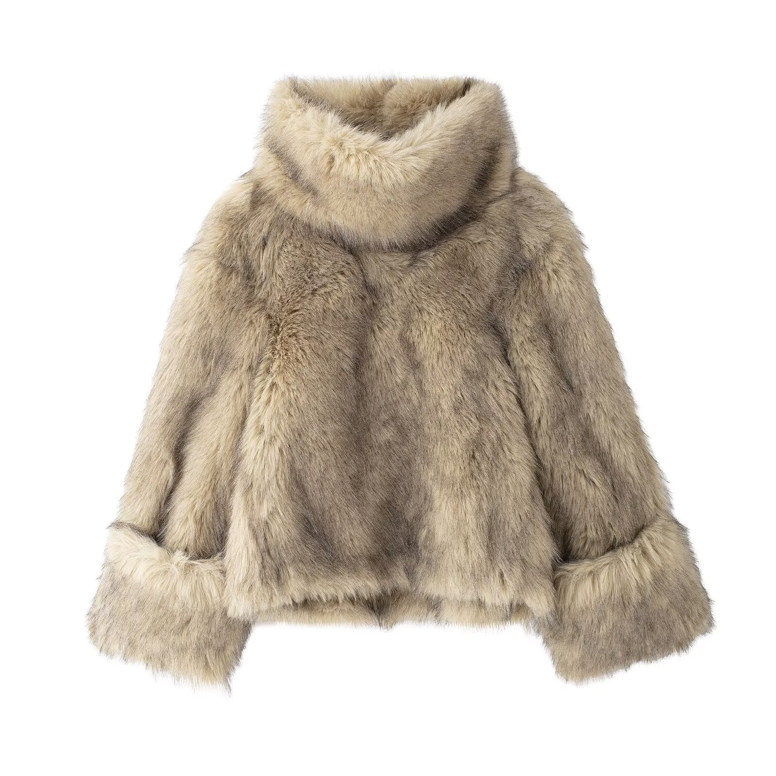 Women's Artificial Fur Fashion Baggy Coat