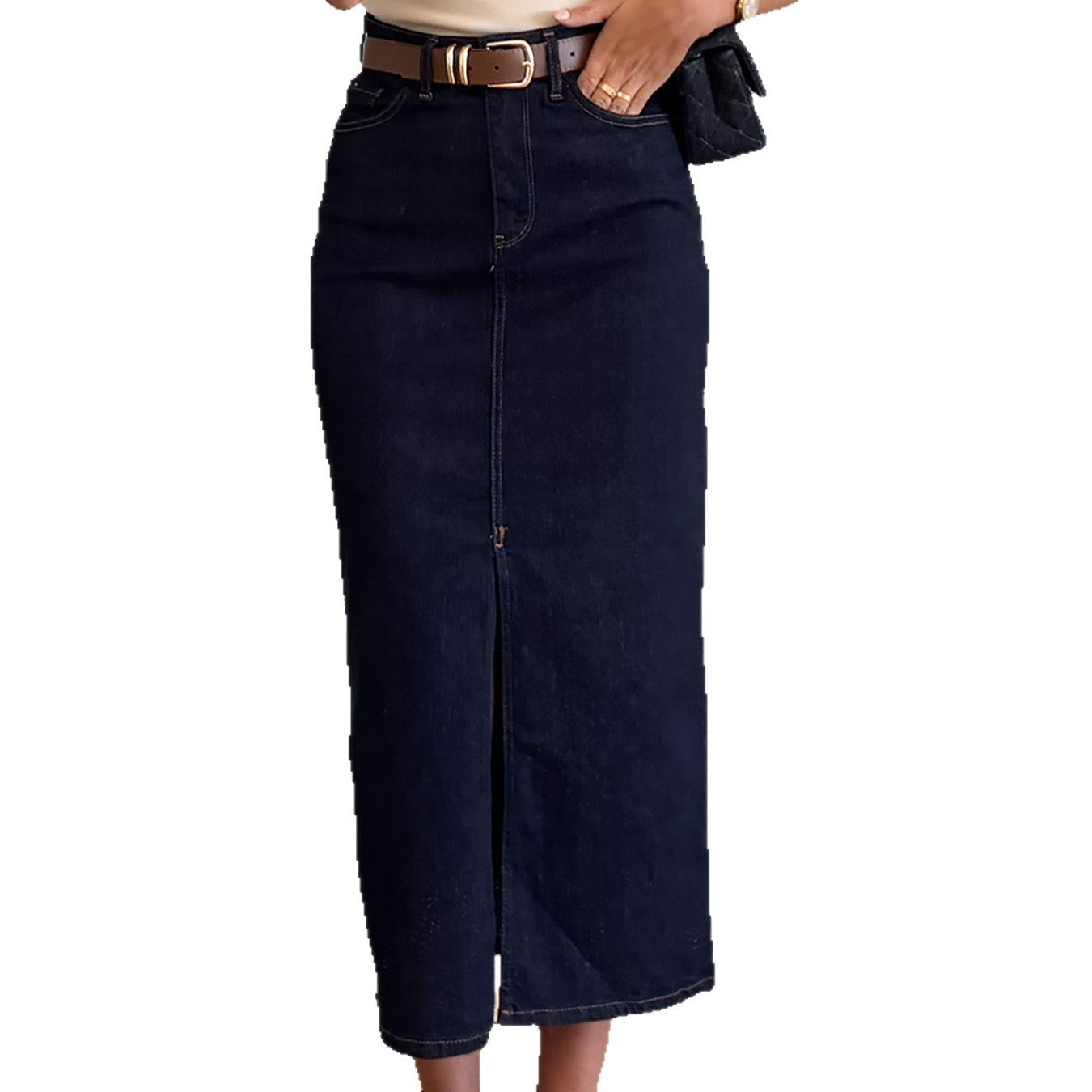 European And American Women's Fashion Casual Denim Skirt