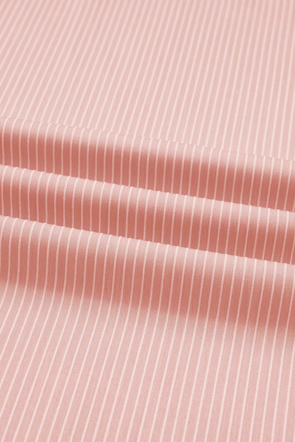 Pink Stripe Drawstring Plus Size Loose Pants