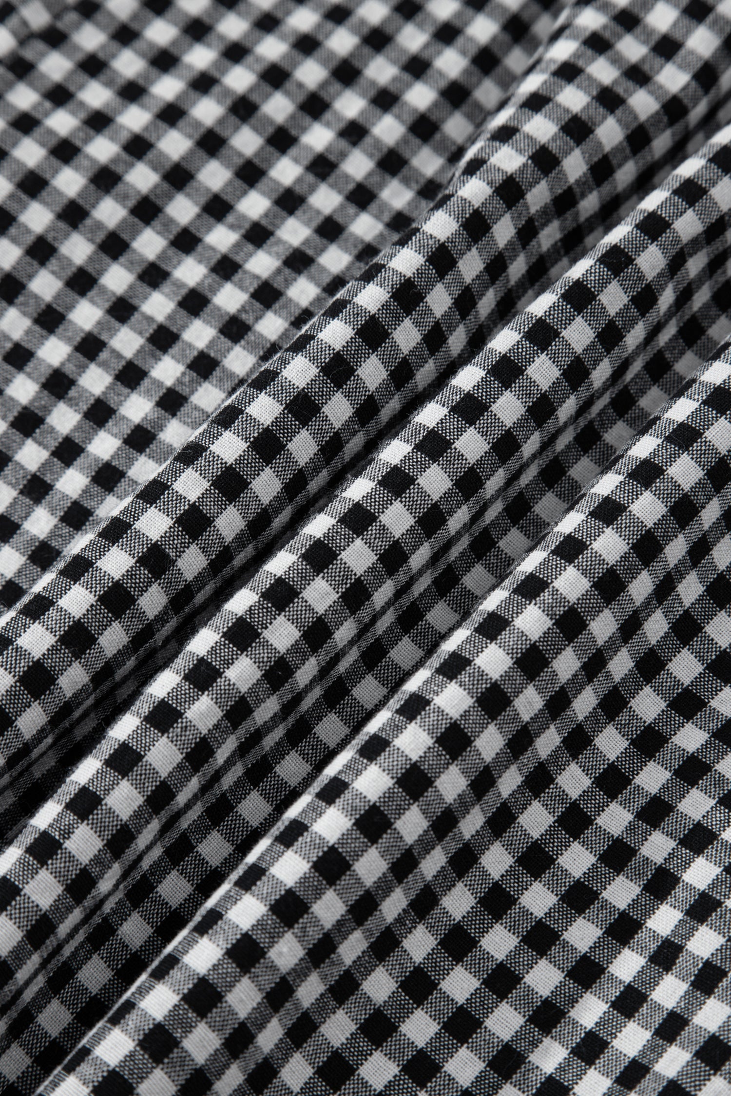 Black Contrast Trim Plaid Print Plus Size Shorts