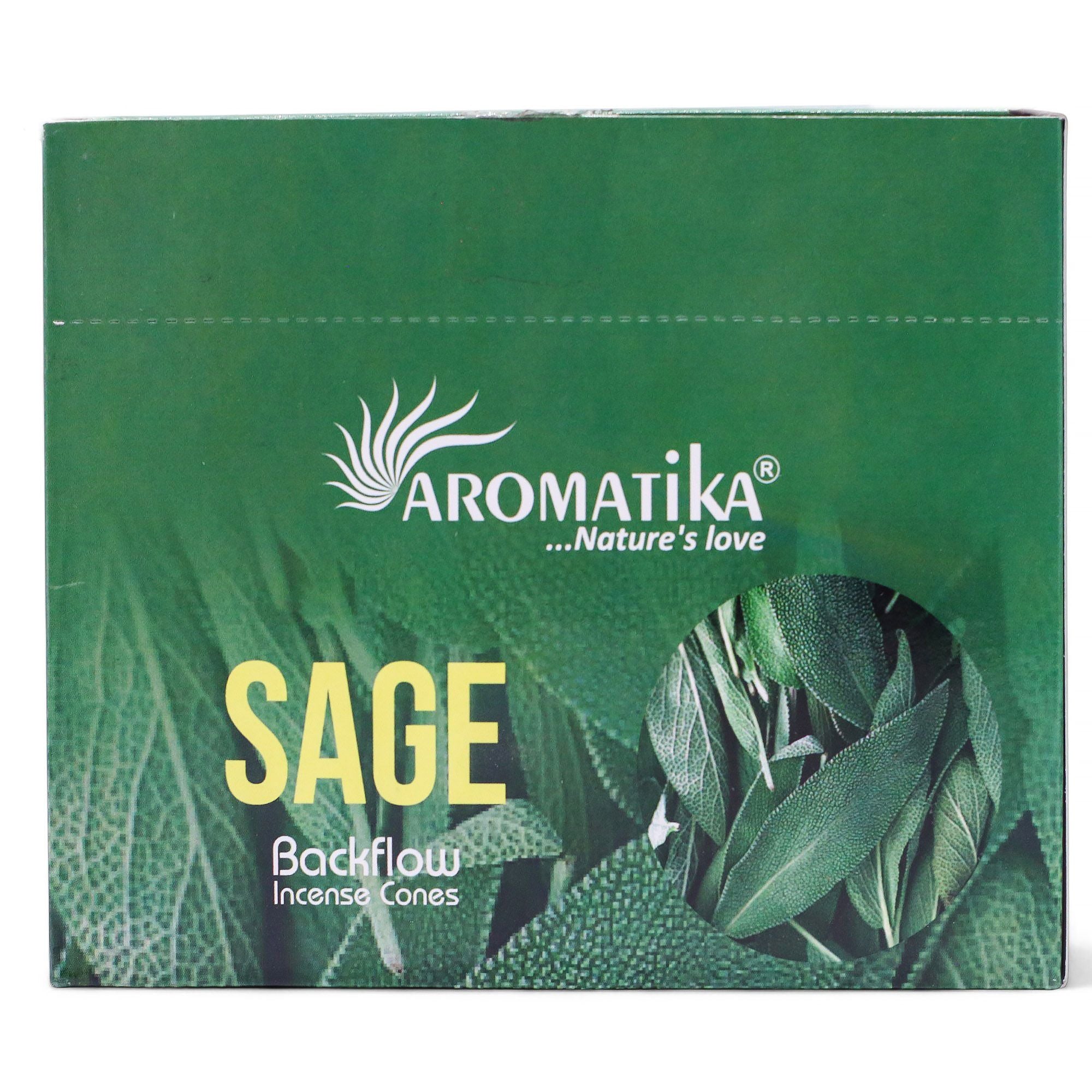 Pack of 10 Masala Backflow Incense - Sage