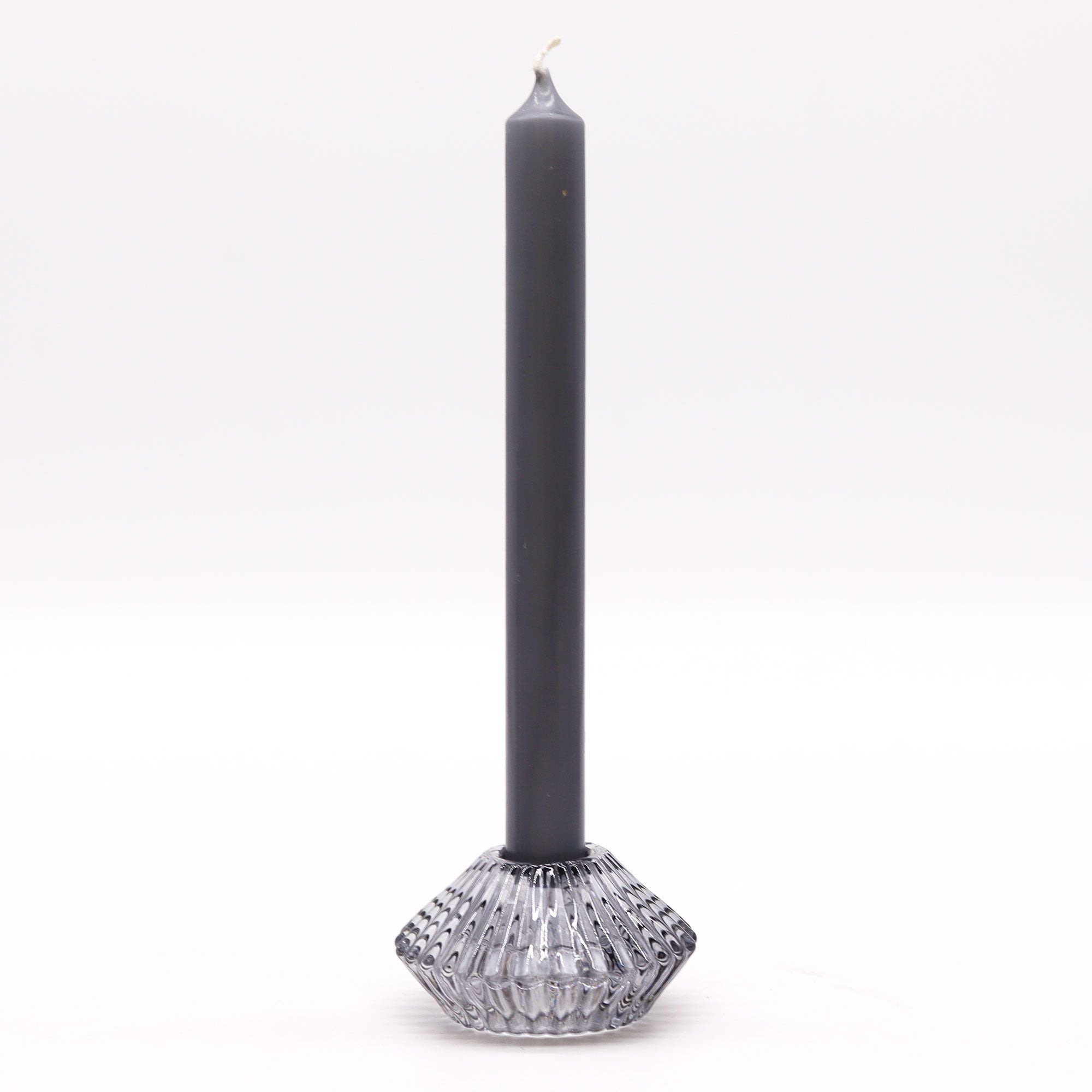 Flower Flip Dinner Candle / Tealight Holder - Midnight Grey
