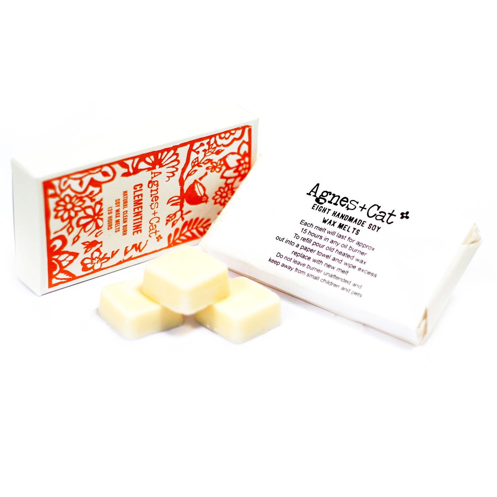 Agnes + Cat Box of 8 Wax Melts - Clementine