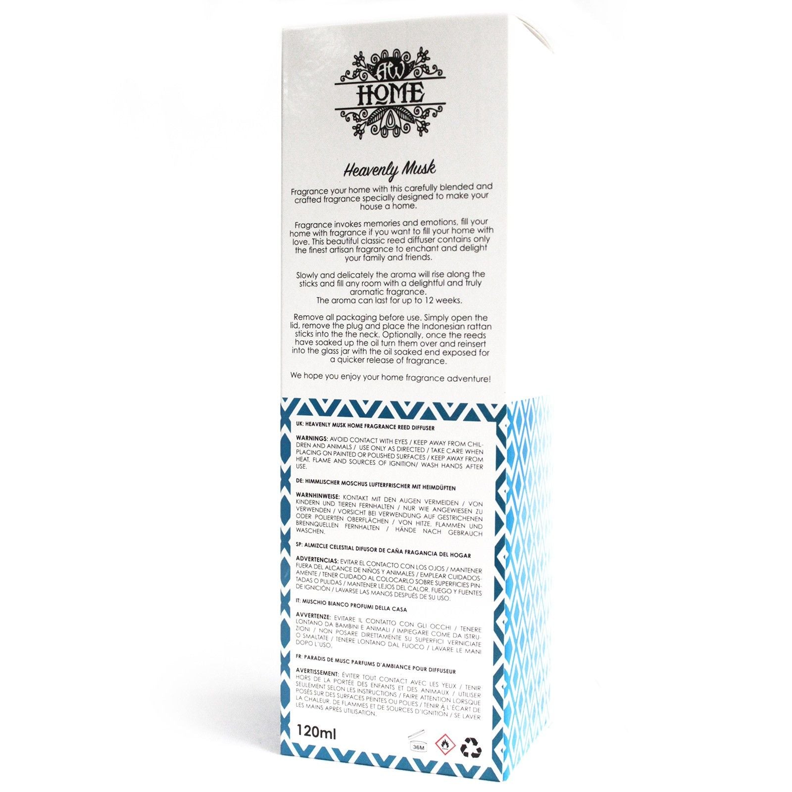 120ml Reed Diffuser - Heavenly Musk