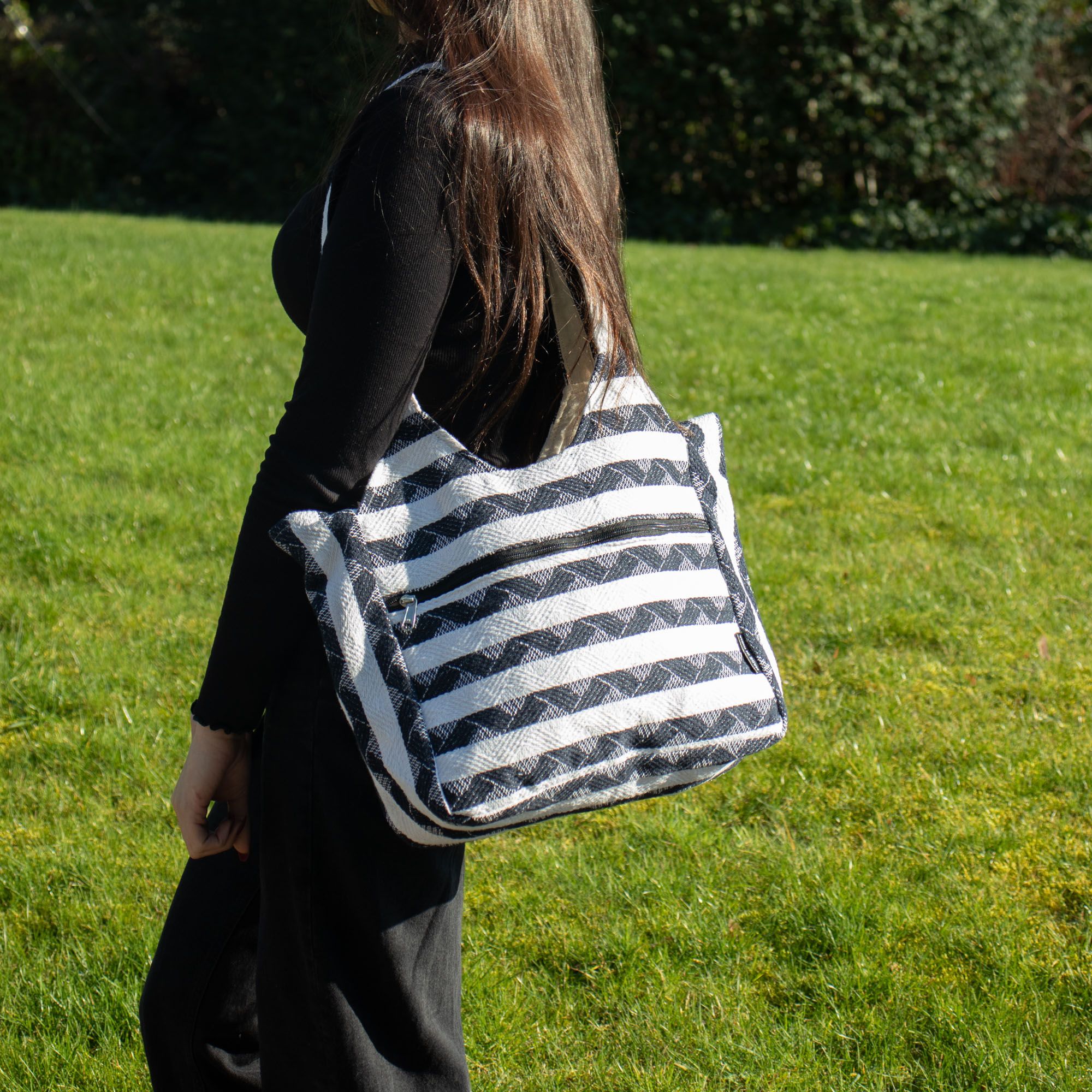 Nomad Sari Jacquard Natural Wander Muse Bags - Atlas Nomad